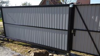 Купить сваи для ворот в Кызыл. Заказать ворота на сваях под ключ от 22227 руб